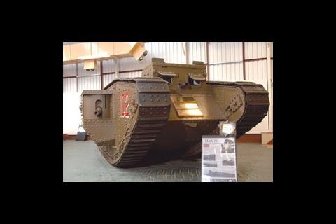 Over 1000 of these Mark IV tanks – more than any other - were made in Britain in World War 1. They saw action from 1917 to the end of the war and the exhibit at the Museum also saw service in World War 2, patrolling Portsmouth Dockyard. 